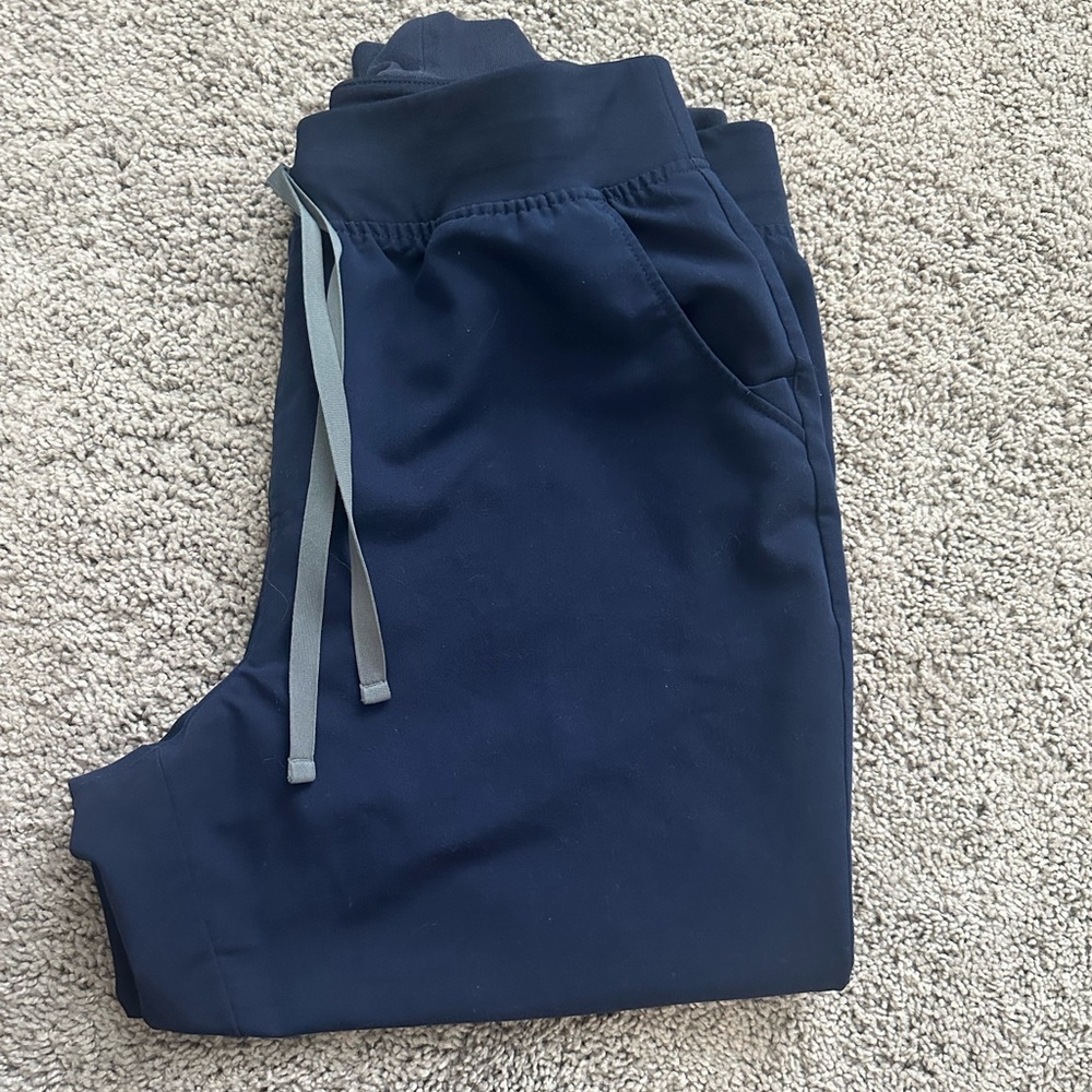Figs high waisted zamora joggers XL petite NAVY